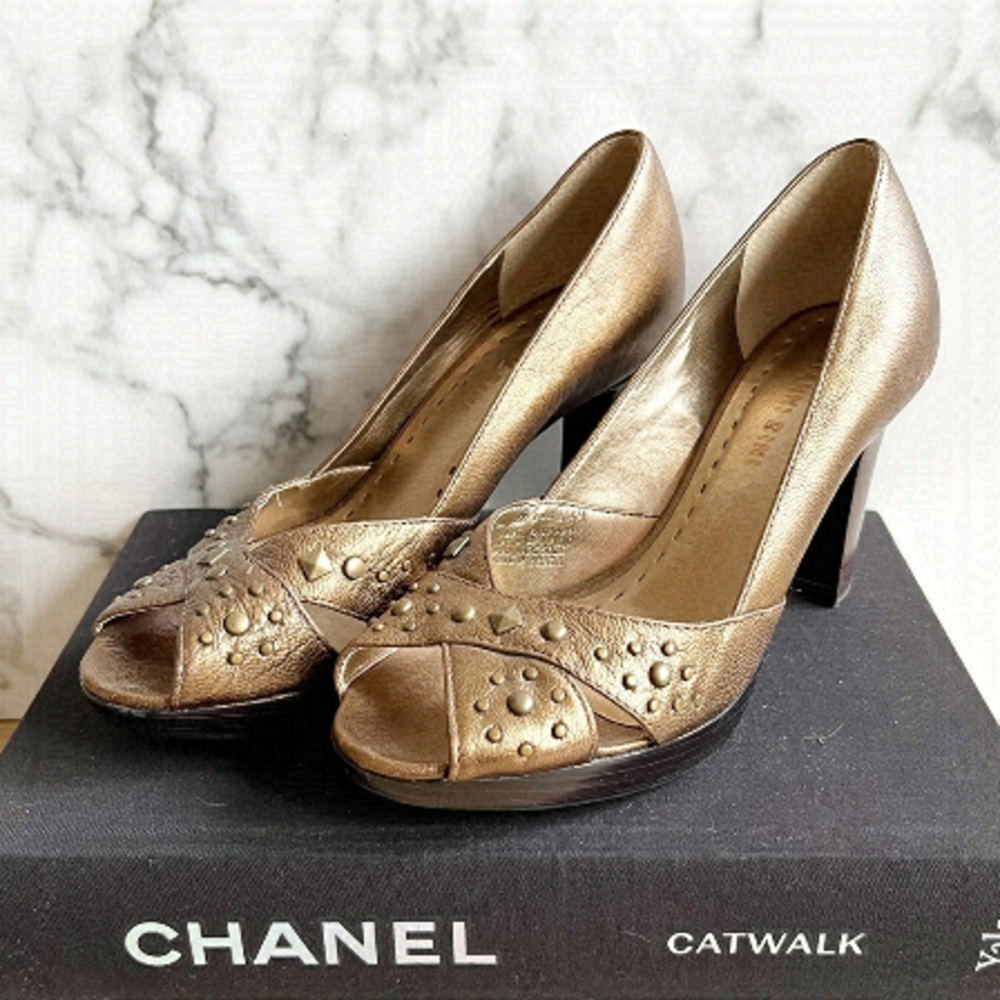 Gianni Bini Metallic Studded heels